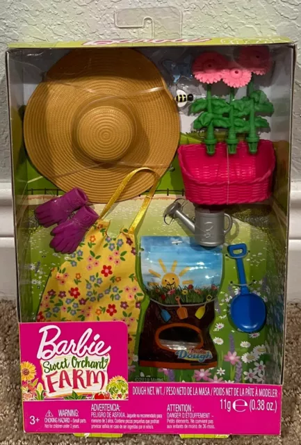 Barbie Sweet Orchard Farm Gardening Playset Accessories - New