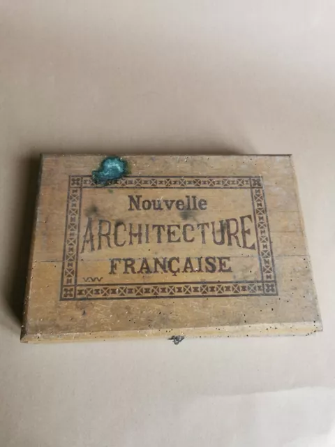 Jeu de construction en bois architecture française