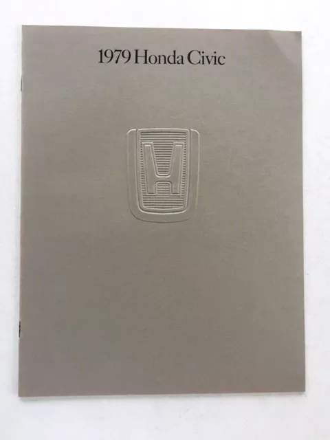 1979 Honda Civic and CVCC 24-page Original Car Sales Brochure Catalog