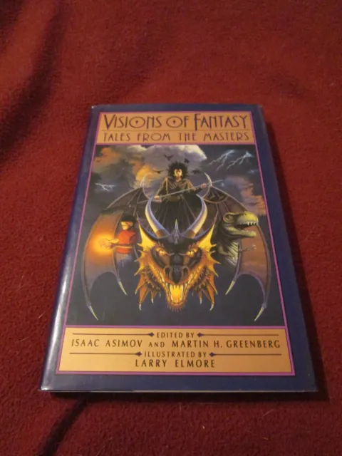Visions of Fantasy Isaac Asimov (1989, HC) SIGNED by Larry Elmore   Ray Bradbury