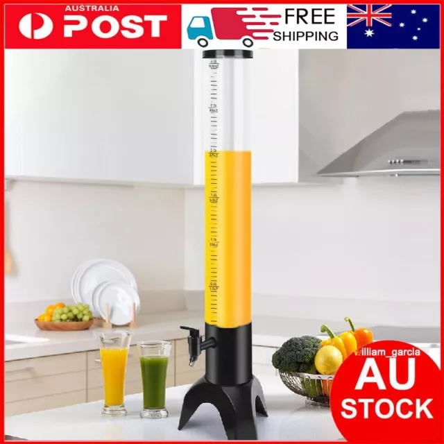 AU 3L Beer Tower Dispenser Beverage JUICE Tower FOUNTAIN With Removable Ice Tube