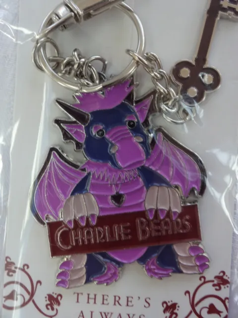 Charlie Bears Dragon SCORCH Bag Charm Keyring Collectible New & Sealed