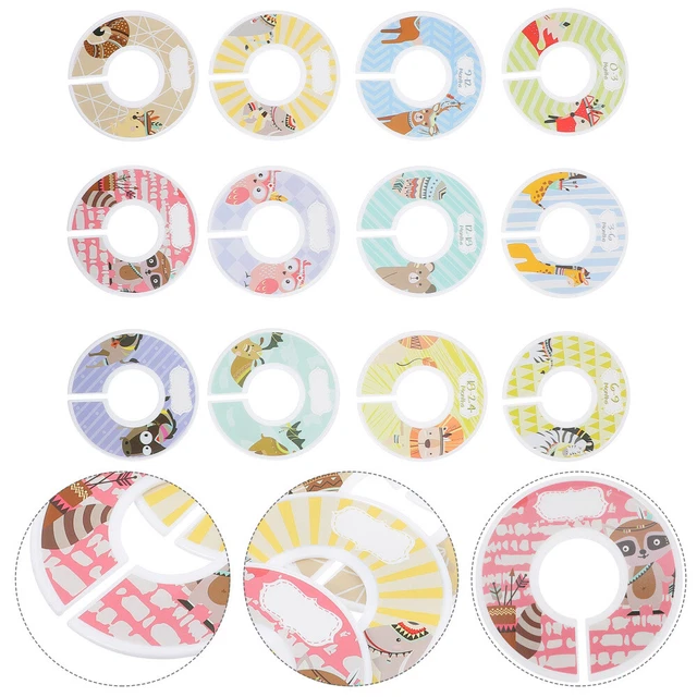 12 pz parete divisoria per abbigliamento bambini bilaterale plastica bambino