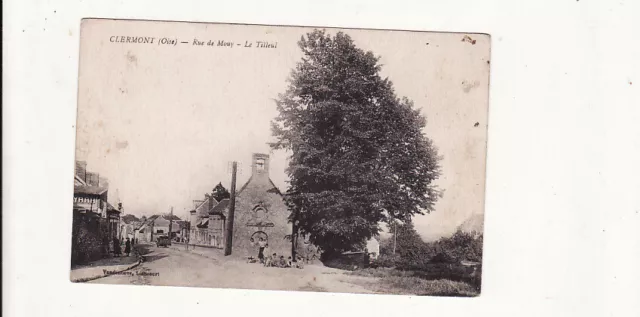 CPA -OISE-CLERMONT-RUE DU MOUY-LE TILLEUL-Animated
