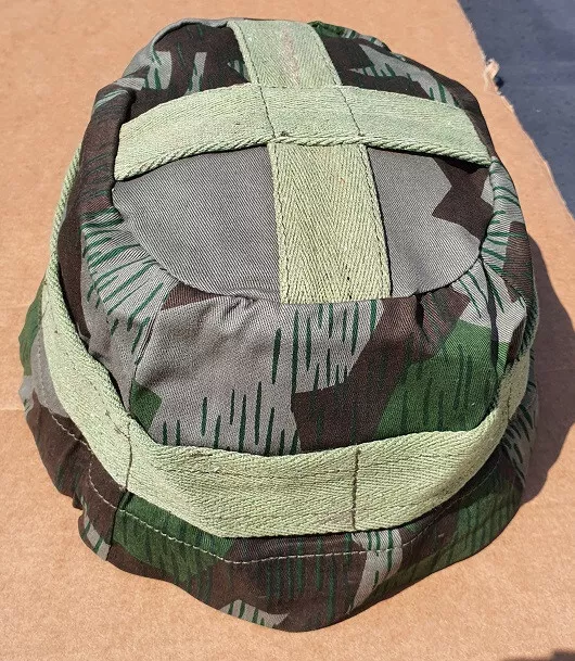 LW Luftwaffe Fallschirmjäger Sommer Tarnbezug für Helm M38  2.Weltkrieg 2.WK