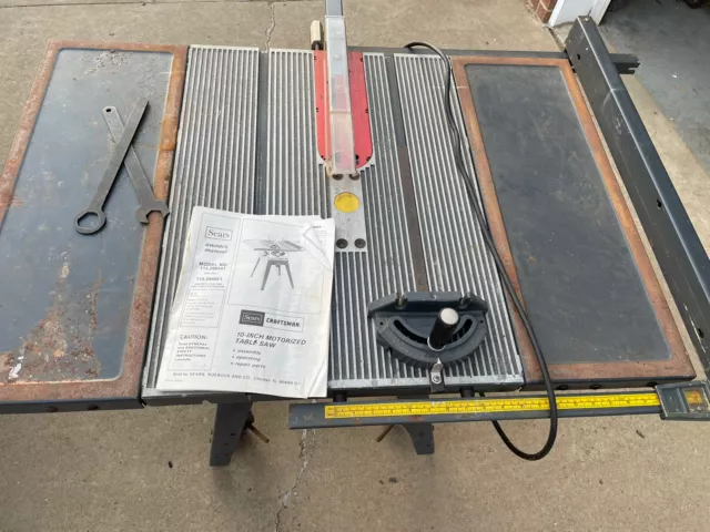 Craftsman 10 inch direct on sale drive table saw