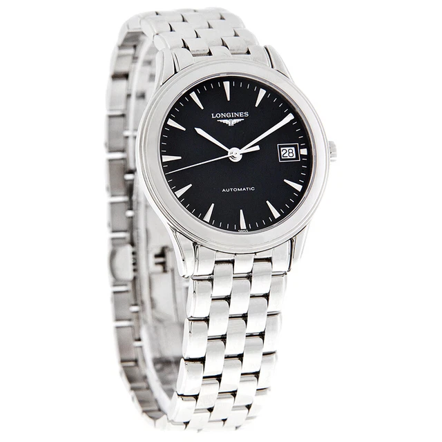 Longines Flagship Mens Black Dial Swiss Automatic Watch L4.774.4.52.6 Longines Flagship Mens Black Dial Swiss Automatic Watch L4.774.4.52.6