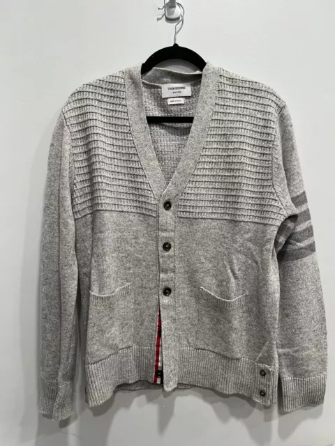 Thom Browne Wool Men's Sweater Size 2 US Size Small (Retail $1090) AUTHENTIC