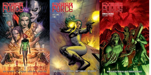 Cyberforce Awakening Vol 1 2 3 Tp Set Silvestri Hawkins Tpb 2018 Image Brand New