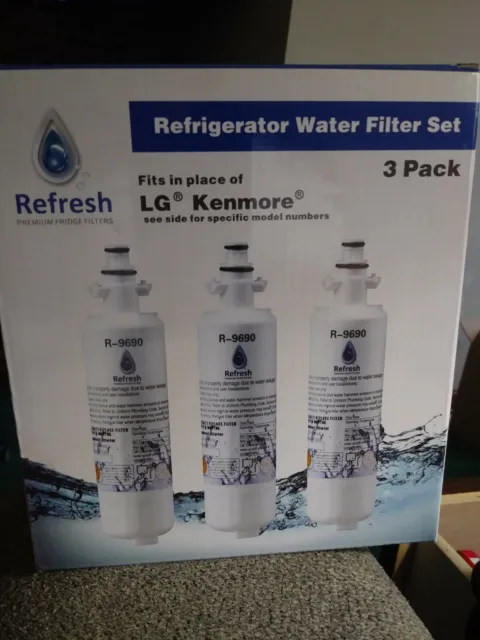 R-9690 Refrigerator Water FIlter Set of 3
