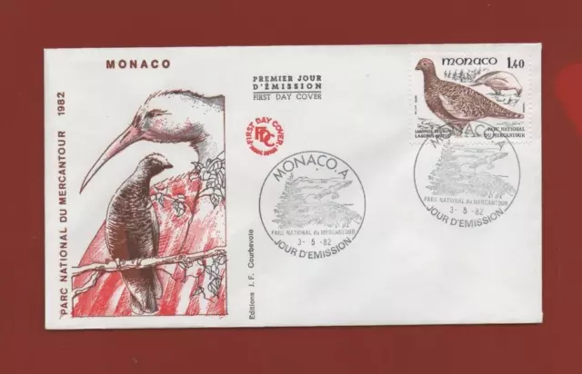 FDC MONACO 1982 - Parc National die mercantour