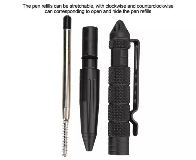 Tactical Pen Multi-Function Tactical Tungsten Steel Protective Glass Breaking Pe 3