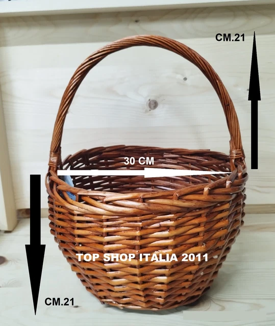Paniere Vimini Cesto Cesta Cestino Panaro Balcone 12 2023