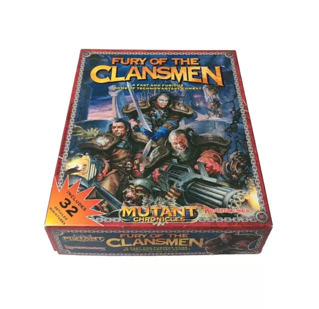 FURY OF THE CLANSMEN - Mutant Chronicles - Unplayed. 1994 Target Games. Fantasy.