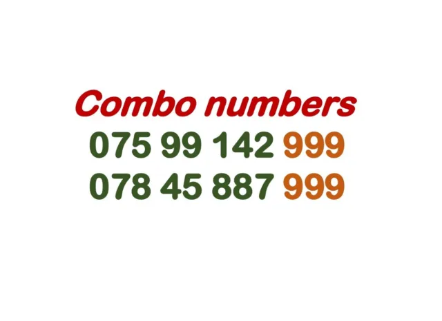 MOBILE NUMBER GOLD DIAMOND PLATINUM VIP GOLDEN BUSINESS SIM CARD Combo Numbers