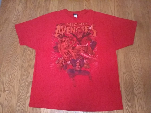 Mighty Avengers Marvel XXL 100% Cotton T-Shirt Mad Engine Never Worn Classic