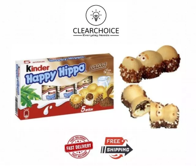 Kinder Hazelnut Happy Hippo 5pk - 103g