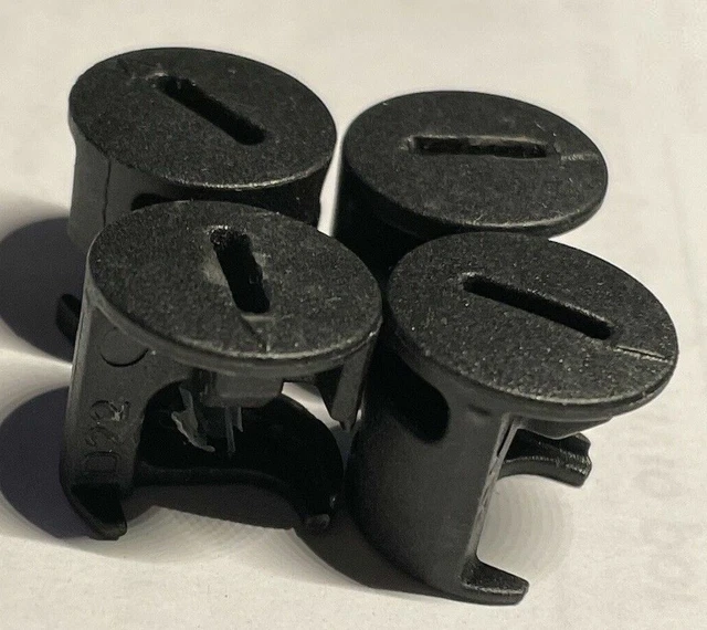 4X IKEA CAM LOCK NUT 15MM DIAMETER X 13MM HEIGHT PLASTIC Black PART