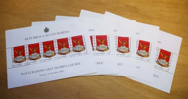 2003 San Marino; 5 Kleinbögen Opernhaus, MiNr. 2119, **/MNH, ME 900,-