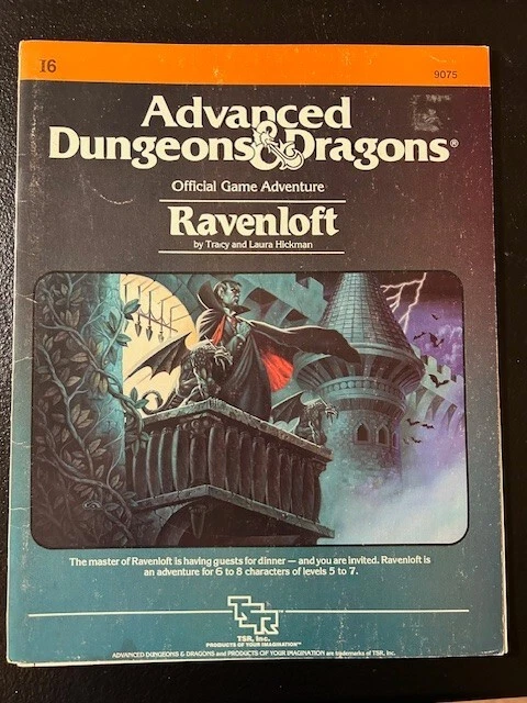 I6 RAVENLOFT DUNGEONS & DRAGONS AD&D TSR 1983 Original 1ère Strahd ...