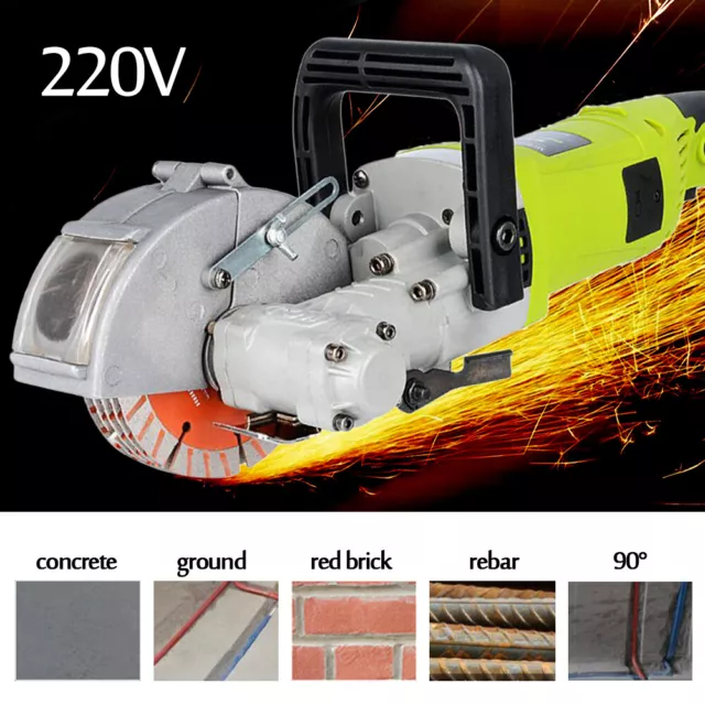 220V 33MM Electric Wall Chaser Groove Cutting Machine Wall Slotting Machine 4KW