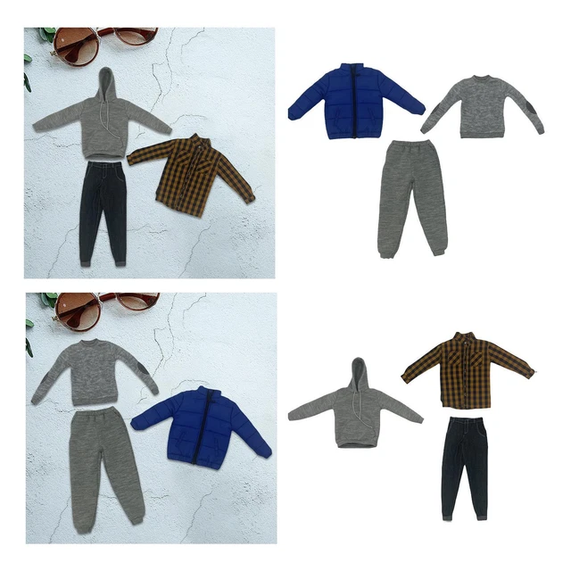 Set Di Pantaloni Per Abiti In Scala 1/6 Da 6 Pezzi Per Accessori Per Action