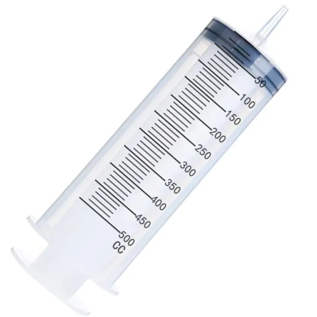 150-500ML Reusable Big Large Plastic Hydroponics Nutrient Measuring Syringe