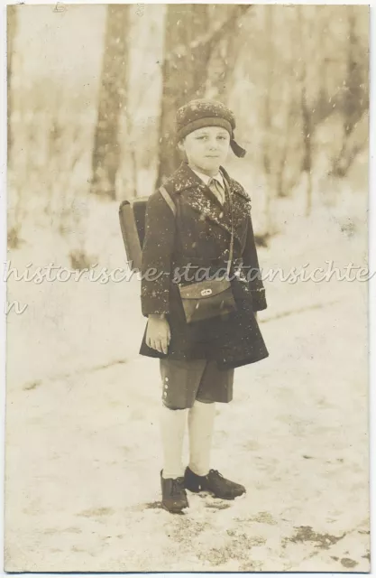 Jóvenes En Uniforme 1931 - Fantástico Antiguo Foto De Jóvenes en Invierno 1930er