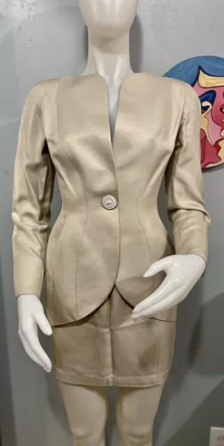 100% Authentic  Thierry Mugler Skirt  Suit
