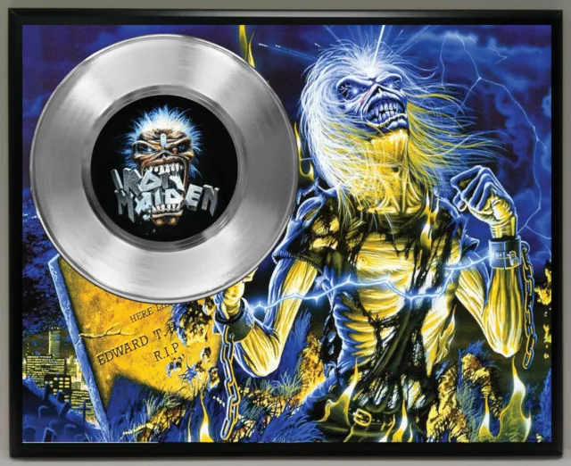 Póster de Disco Iron Maiden 45 arte música recuerdos placa decoración de pared 7