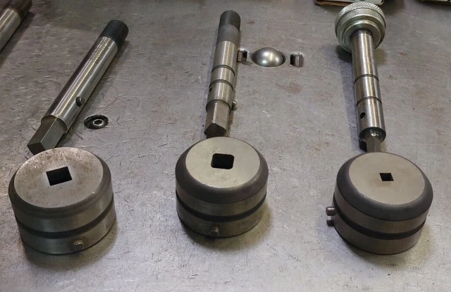 Square Punch and Die for Strippit 1-1/4" Station 5/8" Body  Some With Radius