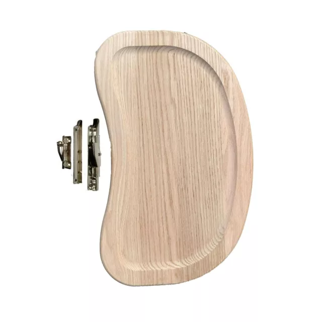 Solid Grooved Red Oak High Chair Tray mounting hardware included