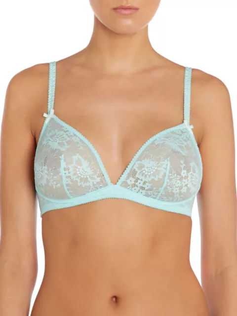 STELLA McCARTNEY Gwyneth Gazing  NON PADDED BRA Blue UK 32B NEW