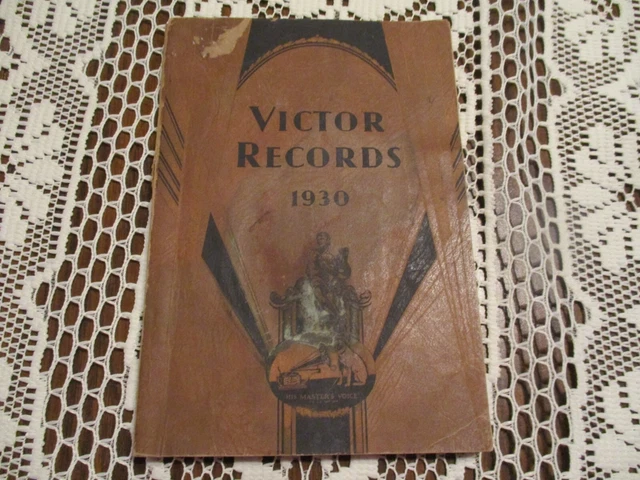 Antique 1930 "Victor Records" Catalog