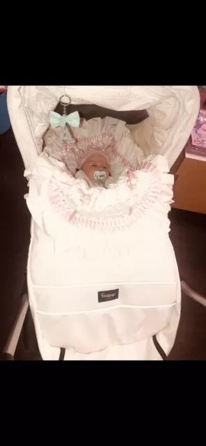 EMMALJUNGA WHITE LEATHER Pram 500.00 PicClick AU