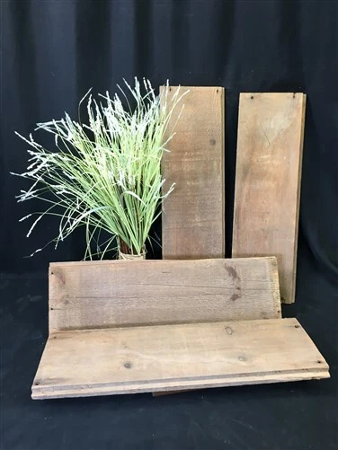 4 Barn Wood Reclaimed Planks, Wall Siding Boards, Rabbet Edge Lumber A57,