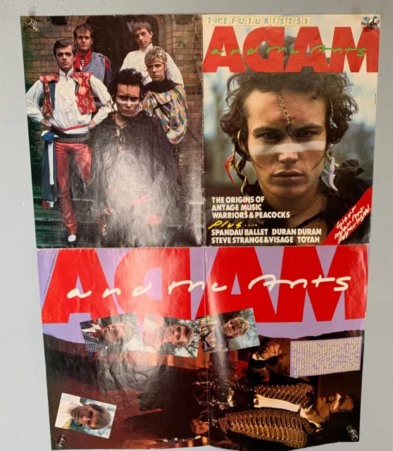 Adam And The Ants Duran Duran PosterMag The Futurist 1 Snap Mag 1981