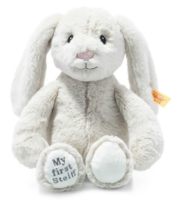 Mon Premier Steiff Hoppie Lapin - Crème Peluche Câlin Bébé Bunny - 242342