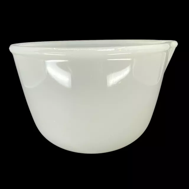 Vintage Sunbeam Mixmaster Mixing Bowl Small White Milk Glass Pouring Lip #17 2