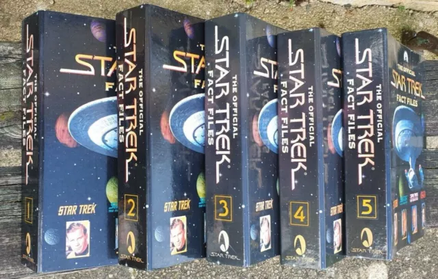 The Official Star Trek Fact Files Vols 1-5 complete