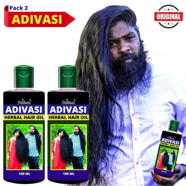 Adivasi Herbal Hair Oil Huile ayurvédique pour la croissance des... 2