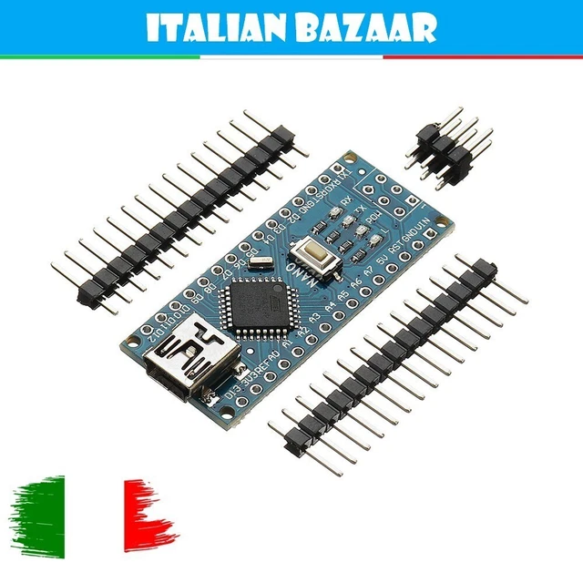 Arduino Nano, scheda di sviluppo microcontrollore ATmega328 compatibile USB