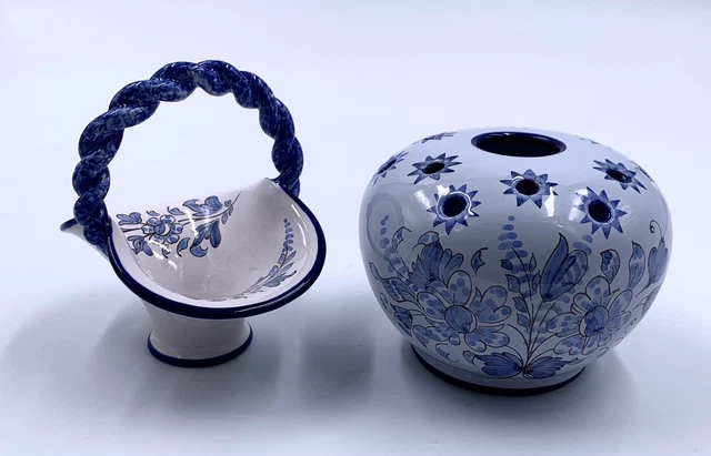 Vase pique fleurs et vide poches  FAIENCE DE NEVERS MONTAGNON