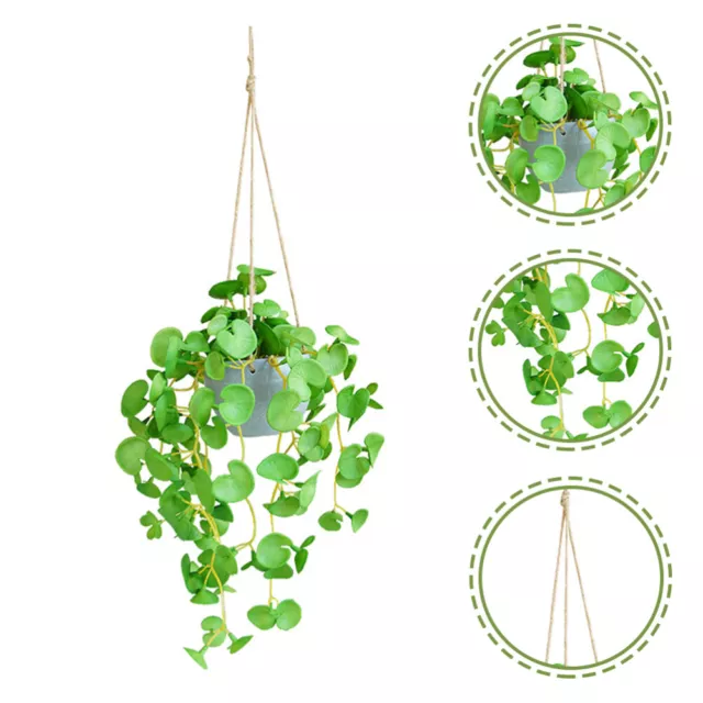 Flower Garland Wall Hanging Plants Basket Potted Artificial