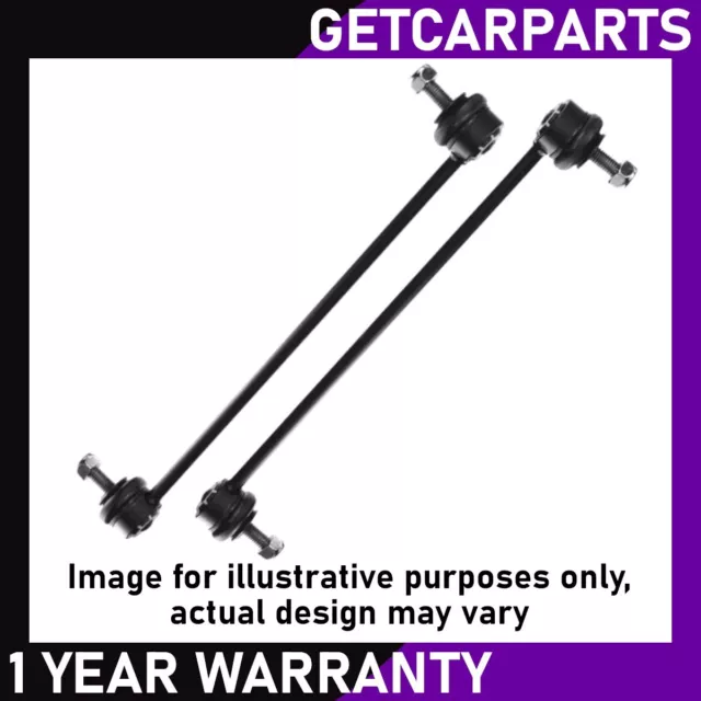 Front Stabiliser Anti Roll Bar Drop Links x2 for Peugeot 206 CC, SW 1998-2009