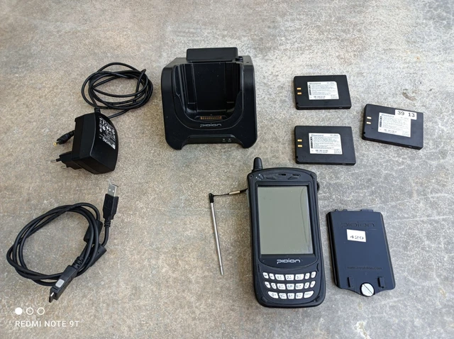 PDA Bluebird Pidion BIP-5000 +Socle+Secteur+2 Batteries+MicroSD 2gb (VINTAGE)TBE