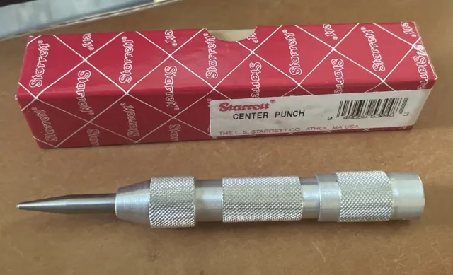 Starrett New Center Punch with Box No 818 Made In USA