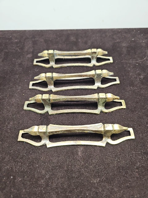 National Lock F0 3639 Mediterranean Style Brass Pull Cabinet X4