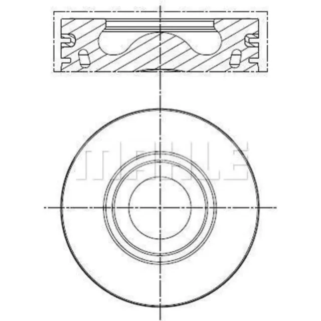 Kolben MAHLE 013 PI 00136 002