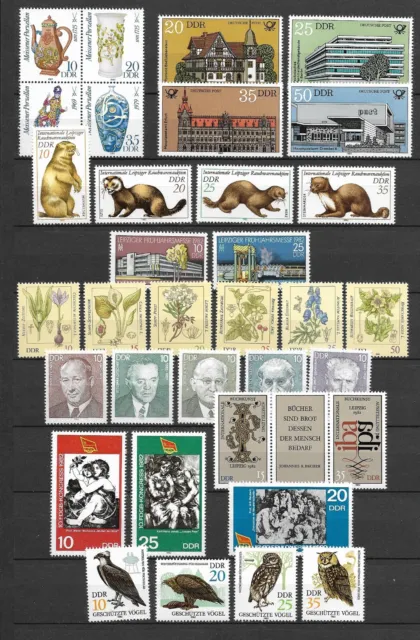 East-Germany/GDR/DDR: All stamps of 1982 MNH in a year set complete,